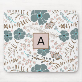 Whimsical Mix Aquamarin Graurosa Fliegend Personal Mousepad