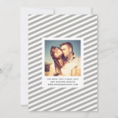 Whimsical Mod 3-Foto Save the Date | Schwarz (Rückseite)