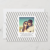Whimsical Mod 4-Foto Save the Date | Schwarz (Rückseite)