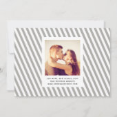 Whimsical Mod Foto Save the Date | Schwarz (Rückseite)