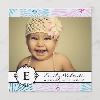 Whimsical & Modern Birthday Party Einladung