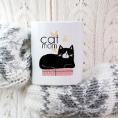 Whimsical Modern Cat Mama Spaß Typografie Kaffeetasse