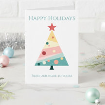 Whimsical Modern Christmas Tree Holiday