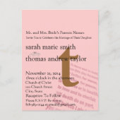 Whimsical Modern Monogram Wedcard Postkarte (Vorderseite)