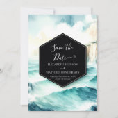 Whimsical Modern Nautical Wedding Save The Date (Vorderseite)