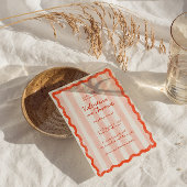 Whimsical Modern Pink & Red Wedding Speichern Sie  Einladung