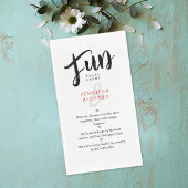 Whimsical Modern Wedding Bride Groom Fun Fakten Serviette