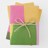 Whimsical Moderne Abstrakte Kunst Feierliche Feier Geschenkpapier Set (Beispiel)