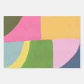 Whimsical Moderne Abstrakte Kunst Feierliche Feier Geschenkpapier Set (Vorderseite)
