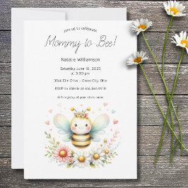 Whimsical Mommy-to-Bee Baby Shower Einladung
