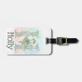 Whimsical Monogram Letter H Gepäckanhänger (Vorderseite horizontal)