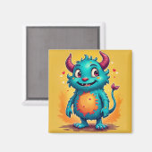 Whimsical Monster Magnet (Vorderseite/Rückseite)