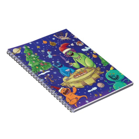 Whimsical Monsters Illustration Notebook Notizblock (Rechte Seite)