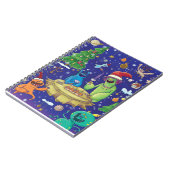 Whimsical Monsters Illustration Notebook Notizblock (Linke Seite)