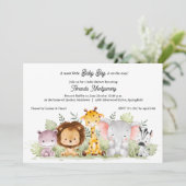 Whimsical Moon and Stars Kinderdusche Einladungen (Stehend Vorderseite)