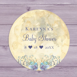 Whimsical Moon Baby Dusche Umschlag Aufkleber