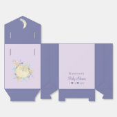Whimsical Moon Lavender Lila Baby Dusche Geschenkschachtel (Ungefaltet)