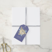 Whimsical Moon Lila Baby Dusche Vielen Dank Geschenkanhänger (Mit Garn)