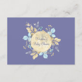 Whimsical Moon Lila Baby Showbücher für Baby Begleitkarte (Rückseite)