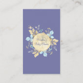 Whimsical Moon Lila Babydusche Begleitkarte (Rückseite)