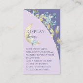 Whimsical Moon Lila Babydusche Begleitkarte (Vorderseite)