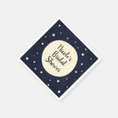 Whimsical Moon & Stars Celestial Baby Dusche Serviette (Ecke)
