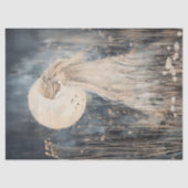 Whimsical Moonlit Fairy in Wildblumen Decoupage Seidenpapier (Vorderseite)