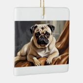 Whimsical Mops Ornament (Rechts)