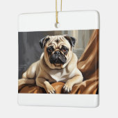 Whimsical Mops Ornament (Links)