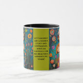 Whimsical Motherhood Tasse mit Inspiration Zitat (Zentrum)