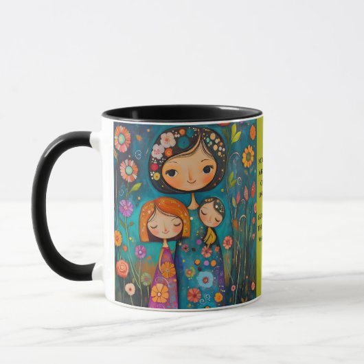 Whimsical Motherhood Tasse mit Inspiration Zitat (Links)