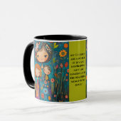 Whimsical Motherhood Tasse mit Inspiration Zitat (Vorderseite Links)