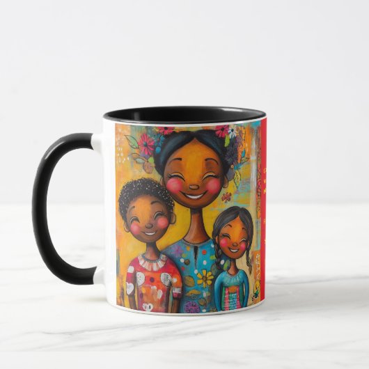 Whimsical Motherhood Tasse mit Inspiration Zitat (Links)