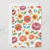 Whimsical Mother's Day Brunch Chickadee Einladung (Rückseite)