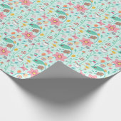 Whimsical Mother's Day Collage Pattern Geschenkpapier (Ecke)