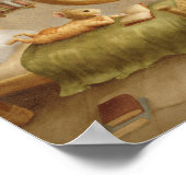  Whimsical mouse Storybook kids Poster (Ecke)