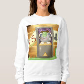 Whimsical Mouse Vendor – Cute Hat Booth Character  Sweatshirt (Vorderseite)