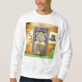 Whimsical Mouse Vendor – Cute Hat Booth Character  Sweatshirt (Vorderseite)