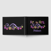 Whimsical Mr. und Mrs. Wedding Guest Book Gästebuch (Voll)