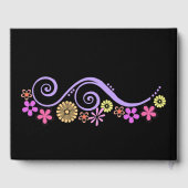 Whimsical Mr. und Mrs. Wedding Guest Book Gästebuch (Rückseite)