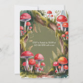 Whimsical Mushroom Baby Shower Einladung (Rückseite)