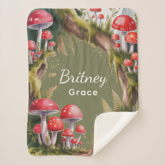 Whimsical Mushroom Baby Shower Gift Sherpadecke