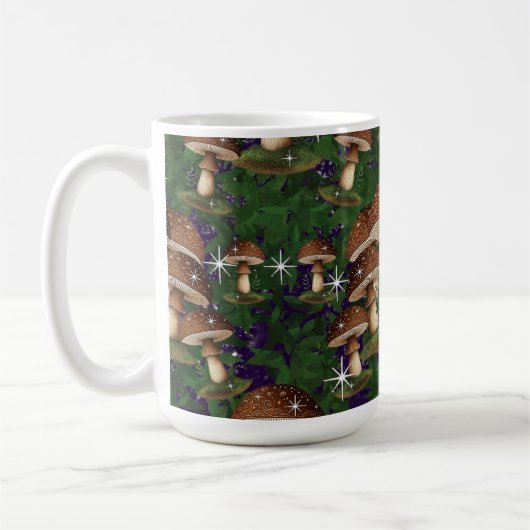 Whimsical Mushroom Forest Tasse - Verzaubernde Nat (Links)