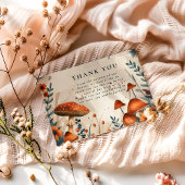 Whimsical Mushroom Forest Wedding Dankeskarte