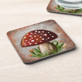 Whimsical Mushroom & Fungi Motif – Nature-Inspired Getränkeuntersetzer (Linke Seite)