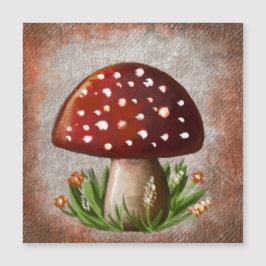 Whimsical Mushroom & Fungi Motif – Nature-Inspired Magnetkarte