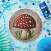 Whimsical Mushroom & Fungi Motif – Nature-Inspired Pappteller (Party)