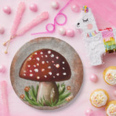Whimsical Mushroom & Fungi Motif – Nature-Inspired Pappteller (Party)