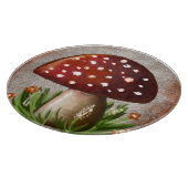 Whimsical Mushroom & Fungi Motif – Nature-Inspired Schneidebrett (Ecke)