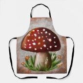 Whimsical Mushroom & Fungi Motif – Nature-Inspired Schürze (Vorderseite)